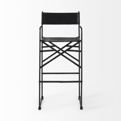 Tabouret de bar en cuir