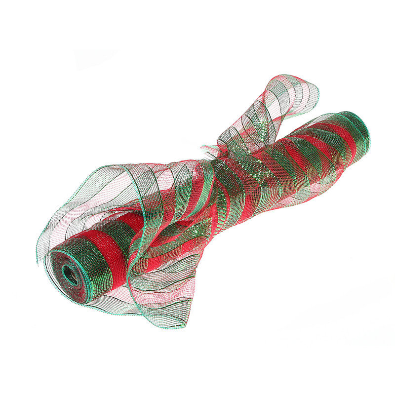 Filet rayé en maille, Vert