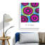 Pink Blue Green Floral Pattern by E.A. Seguy - Wrapped Canvas Art Prints-2109376376