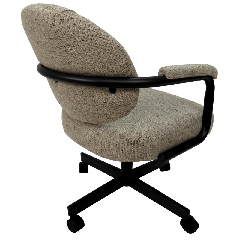 Arm Caster Chair , Hemsath Driftwood, Black