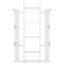 Ayal 140cm H x 86cm W Library Bookcase-663430275