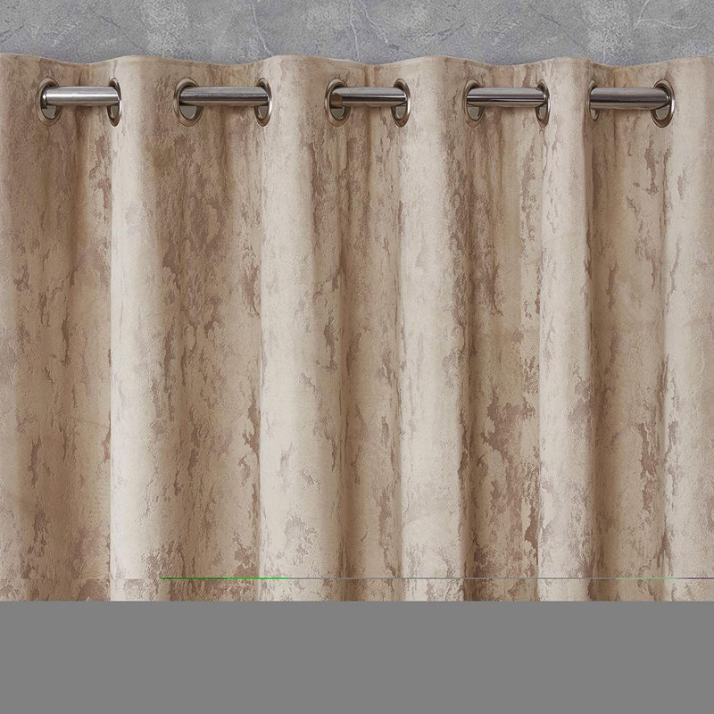 Tilden Room Darkening Curtain Pair, Natural, 228.6cm W x 182.88cm L