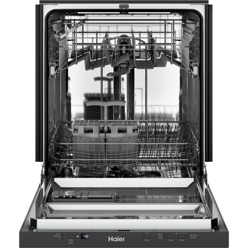 Lave-vaisselle intérieur en acier inoxydable avec commandes cachées Haier