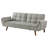 Grey Tufted Convertible Sofa Bed