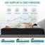 Matelas hybride à ressorts ensachés moyens avec mousse à mémoire de forme certifiée CertiPUR-US-1139133900-1139133896