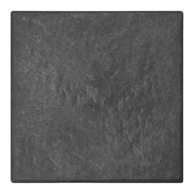 Paquet de 10 carrés de marche décoratifs en pierre 12 po x 12 po TierraVerde, noir