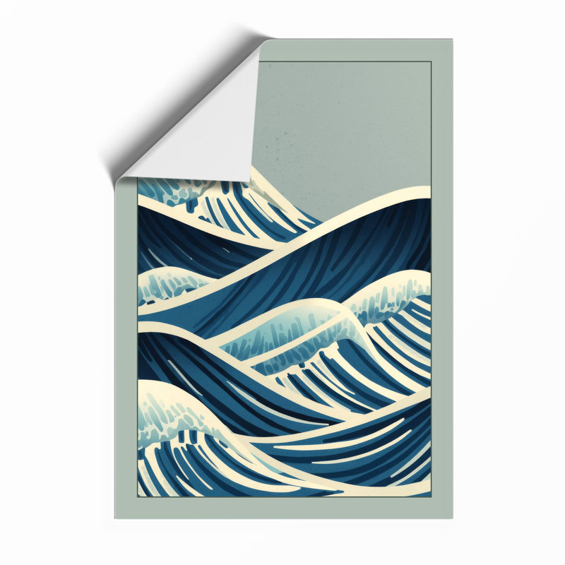 Tide In Lines Coastal - Print, Unframed, A2 - 59.4 x 42.0 cm