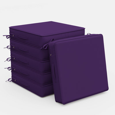 5" Thick Outdoor Chair Seat Cushions, High-Resilience Foam Dinging Chair Cushions, Water-Resistant Outdoor Replacement Cushions with Handle and Non-Slip Bottom