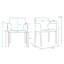 Ensemble de chaises d'appoint rembourrées Paris-60170394-60393596