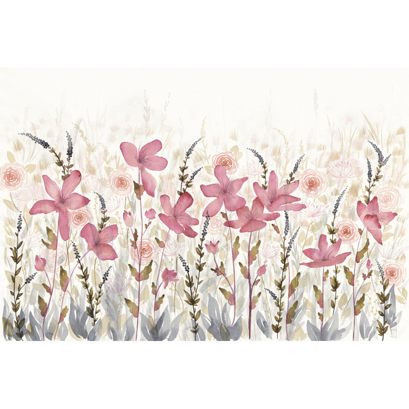 Lumière de jardin aquarelle, H 8 po x l 12 po x P 1,25 po