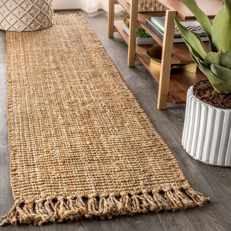 Eastmont Pata Hand Woven Chunky Jute with Fringe Natural Rug