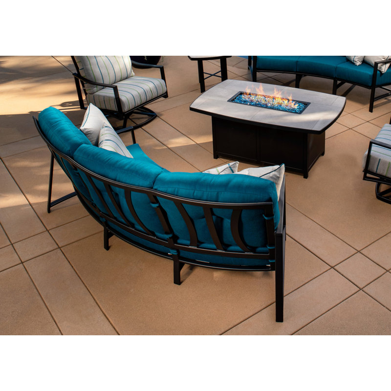 Canapé Avana Crescent, Graphite, Mainstreet Latte