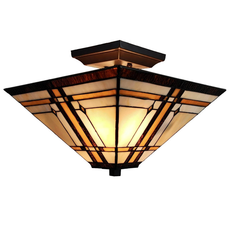 Jankowski Glass Semi Flush Mount