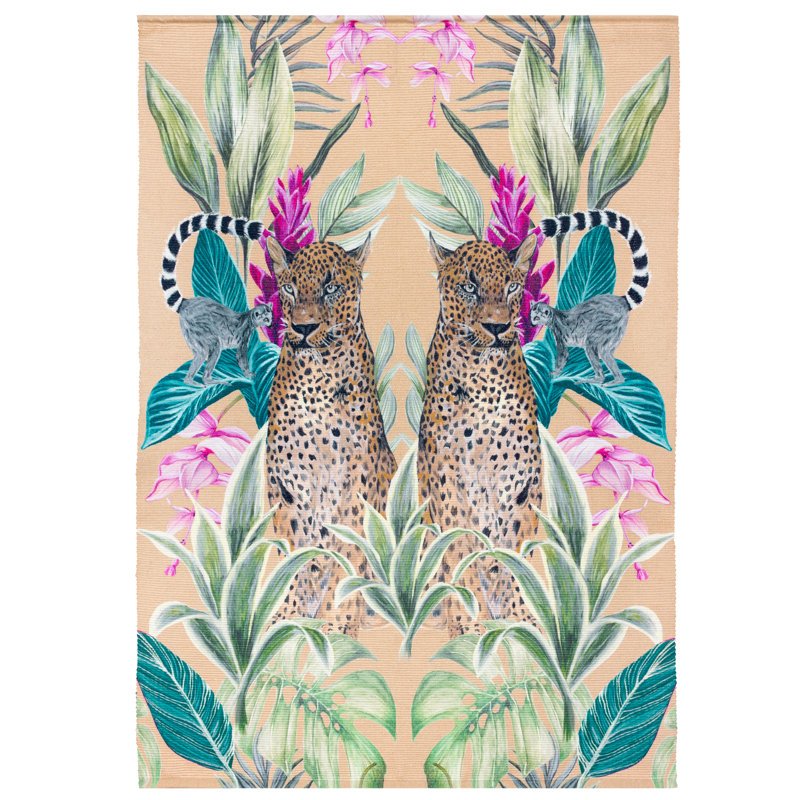 Floral 120cm X 170cm Indoor / Outdoor Area Rug