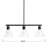 Modern Metal and Glass Linear Chandelier-1030032884