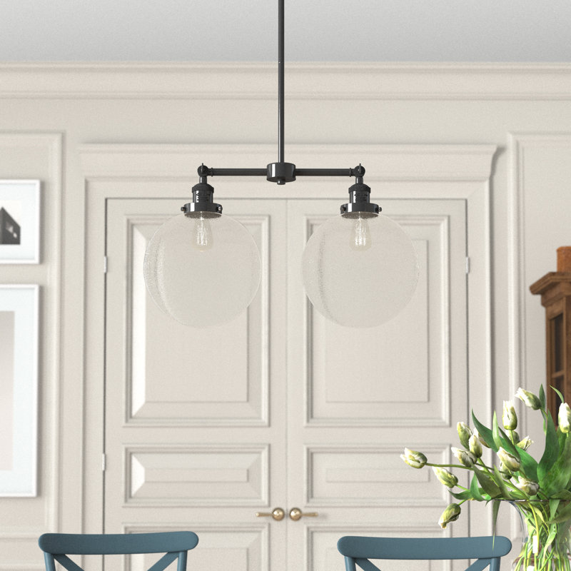 Oliver 2 - Light Kitchen Island Pendant, Seedy, Oil Rubbed Bronze