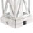 26" Metal, Dimmable, Distressed White, Coastal Table Lamp with Night Light (Bulb Included)