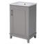 Petit meuble-lavabo moderne avec lavabo en céramique-247768625