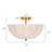 Atchison 3-Light 16” Semi Brass Flush Mount