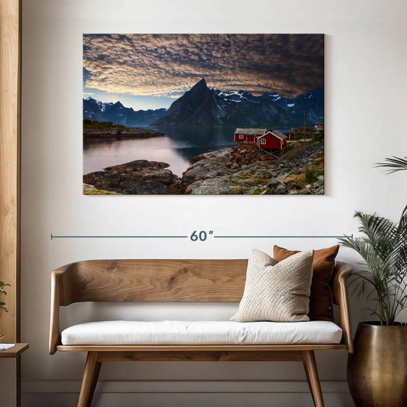 Lilie Reine Rorbuer au coucher du soleil, H 32 po x l 48 po