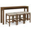 Rustic Oak Gathering Island