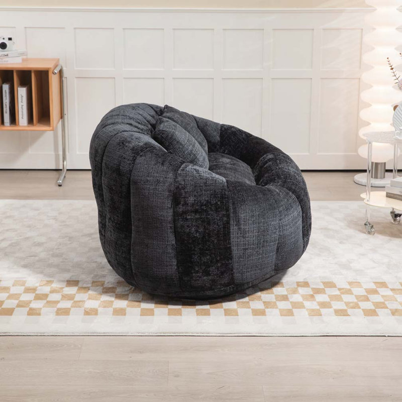 Canapé en chenille, Noir