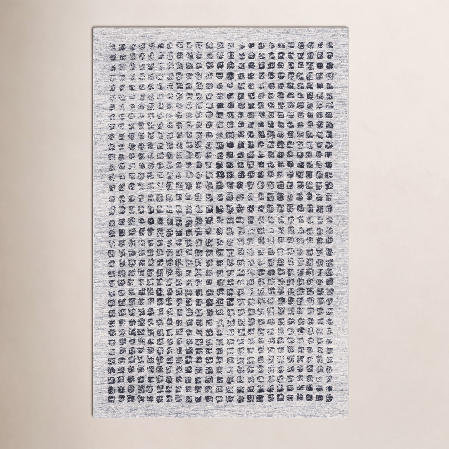 Everdine Hand-Tufted Geometric Wool Rug, Rectangle 4' x 6'