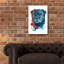 Art mural en verre Red Barrel Studio «Rainbow Dogs Pug» par Lindsay Kivi-1904894330