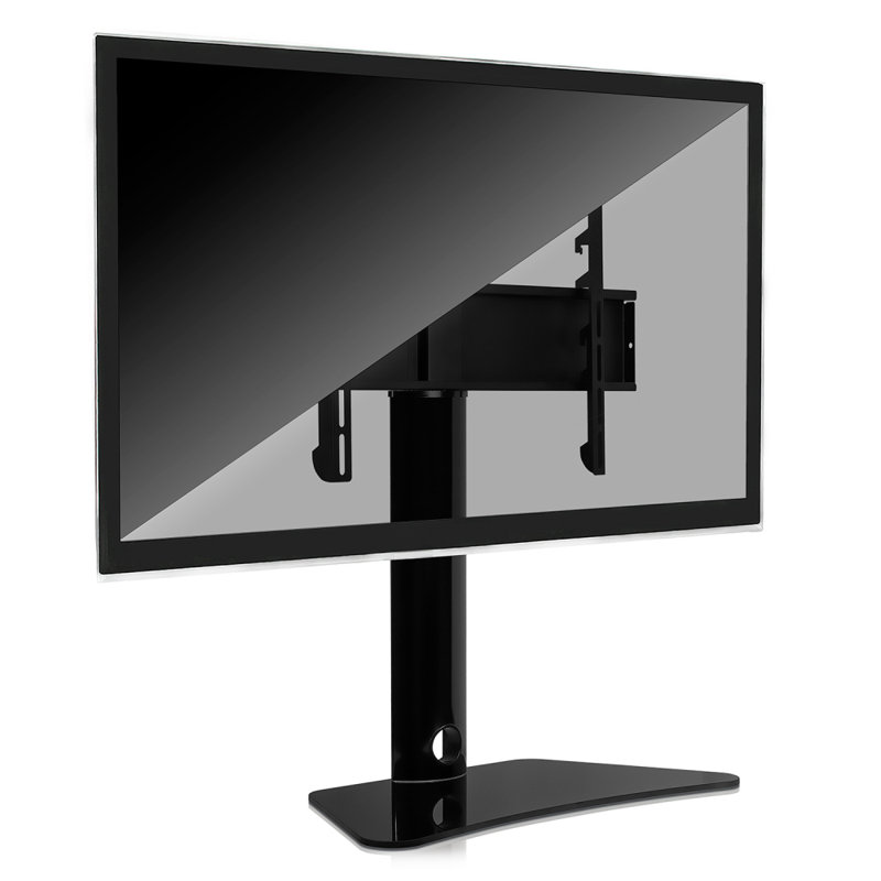 Meuble télé pivotant universel Mount-It | Meuble télé de table pour écran 32-55 pouces | 88 lb Capacité