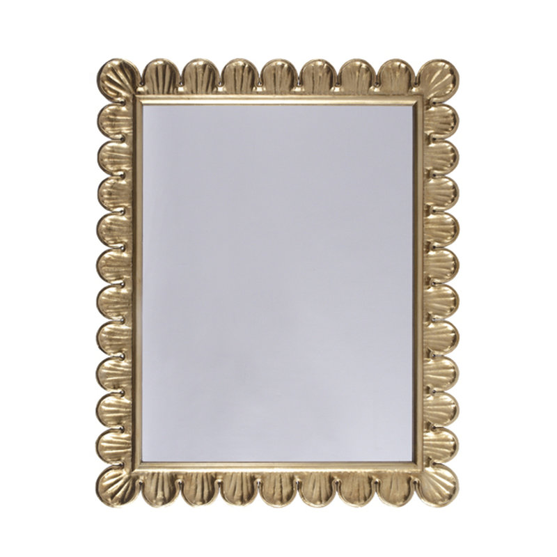 Eliza Metal Wall Mirror, Gold Leaf