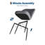 Ensemble de 2 chaises de salle à manger rembourrées Modern-30033380