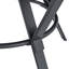 Chaise de salle à manger d'intérieur 2 chaises, bouleau, structure en métal, base noir mat, + métal, l 24,21 po x H 35,75 po l 23,17 po avec placage de bouleau, pieds