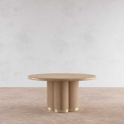 Angelo Oak Round Dining Table