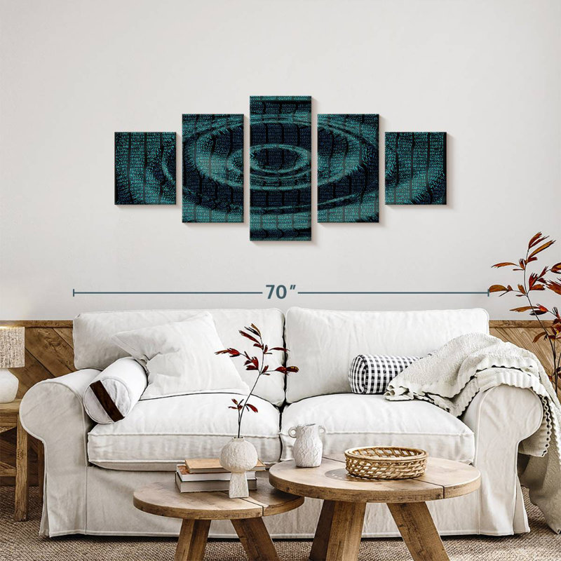 Data Ripple, 24" H x 55" W