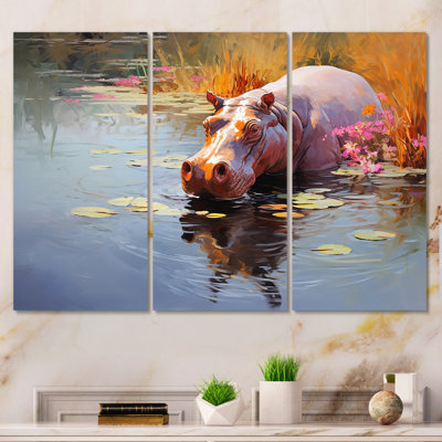 Art africain, Hippopotames Haven 1 - Hippopotame