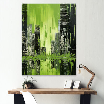 " Green Reflections High Rise Cityscape "