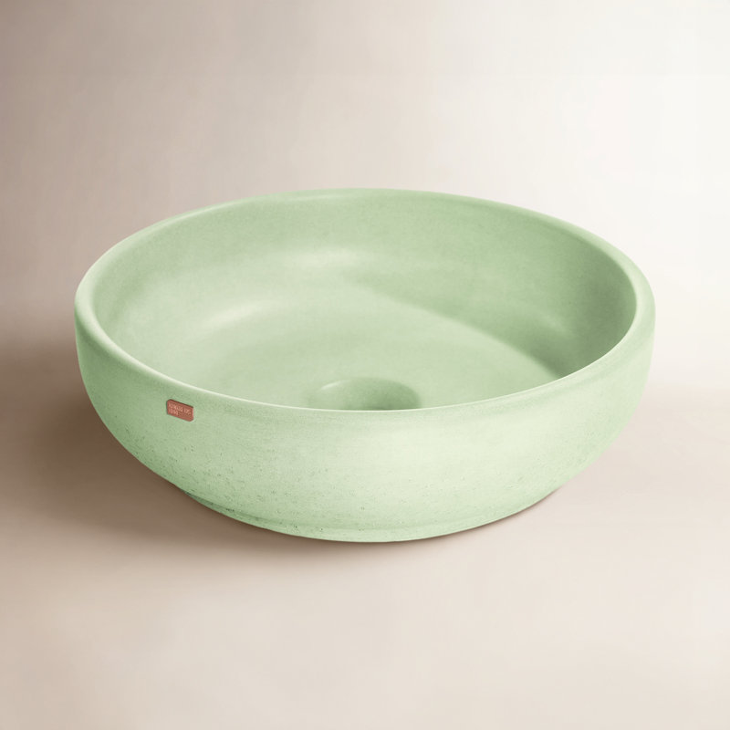 Fladd 14.5'' L Bathroom Sink, Ceiba Green