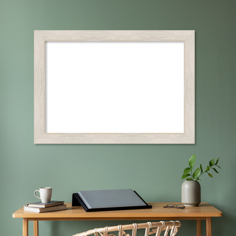 Panneaux d'organisation en bois dur avec cadre magnétique effaçable à sec, H 29 po x l 41 po, Blanc