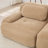 L-Shaped Corduroy Cloud Sectional Sofa With Ottoman-381968707