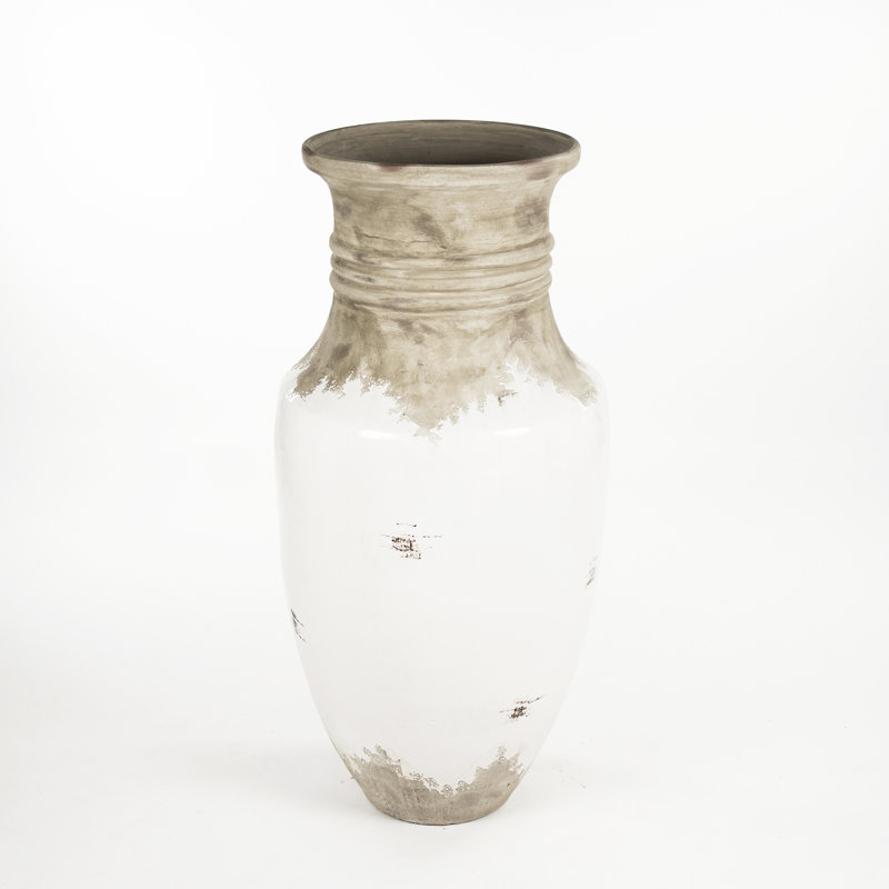 Vase de table 23 "beige/blanc