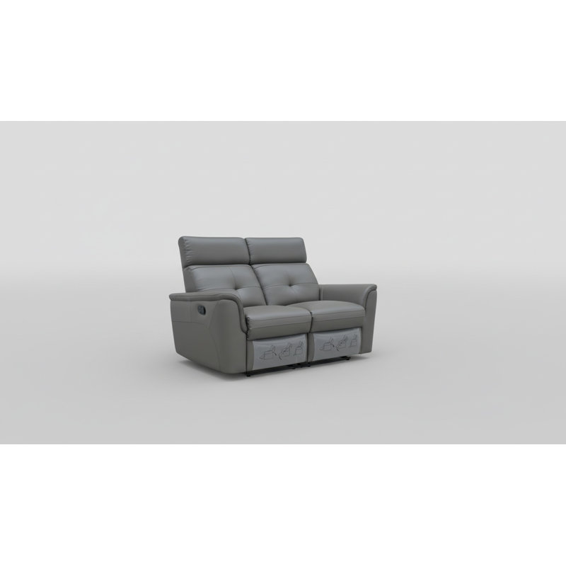 Causeuse inclinable moderne gris foncé.