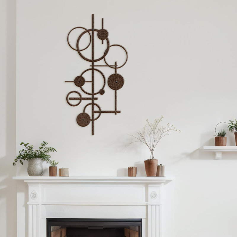 Wall Decor Metal, Bronze, 24" H x 12" W x 0.05" D