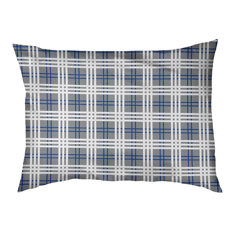 Lit pour chat Seattle Designer, Grand L 52 po x l 42 po, Gris / blanc / bleu, Utilisation intérieure seulement