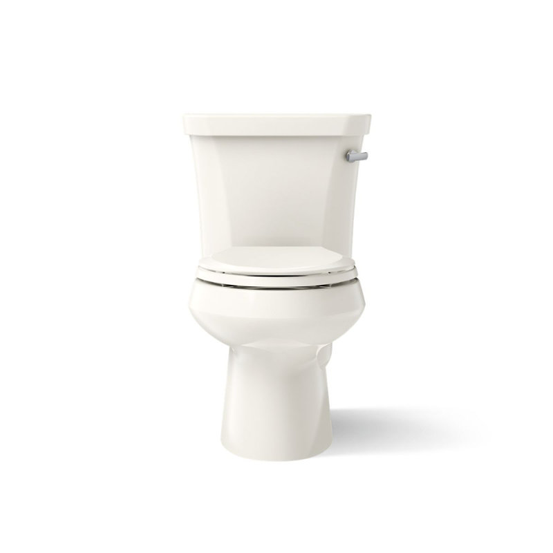 Wellworth® 1.28 GPF Water Efficient Elongated Two-Piece Toilet (Seat Not Included), Biscuit