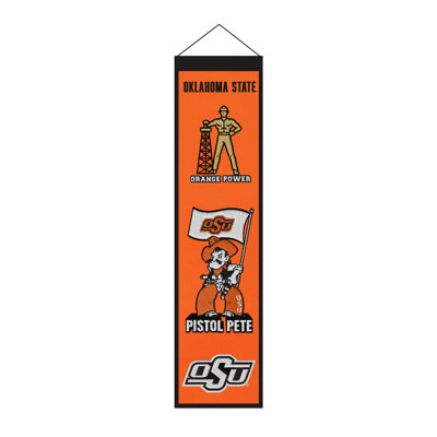 Bannière décorative murale NCAA Oklahoma State Cowboys, 20 x 81 cm