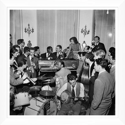 Getty Images, "Dixieland in Rome," Slim Aarons, November 1, 1948 Framed Photographic Print by Slim Aarons