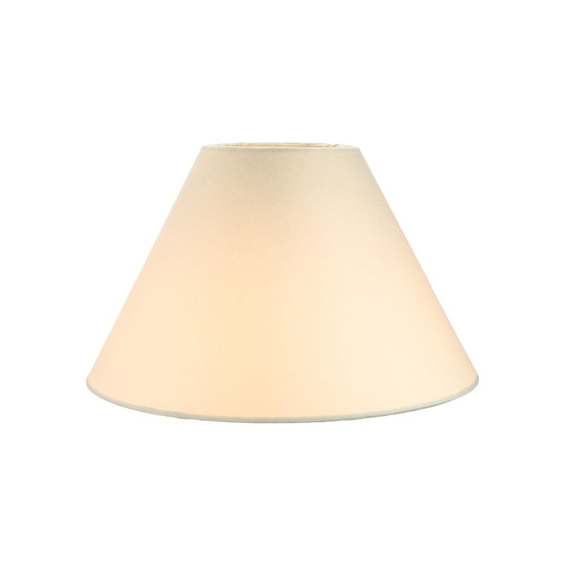 Traditional Cotton Coolie Lampshade Suitable for Table Lamp or Pendant, 18 x 30cm, Cream