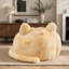 Pouf en forme de chat, 116 cm, sans os, avec coussin en fausse fourrure et queue.-1085781193-1085781199