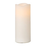 Wavy Top LED Unscented Wax Flickering LED Pillar Candles