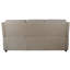 Canapé-lit Plush Haven en cuir gris pâle, 216 cm (85 pouces), format Queen, avec matelas ; canapé-lit 3 places gris pâle pour salon avec matelas.-1085530903
